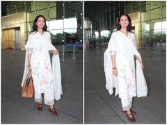 Pics: एयरपोर्ट पर ट्रेडिशनल अवतार में नजर आईं Esha Gupta, सादगी ने जीता फैंस का दिल