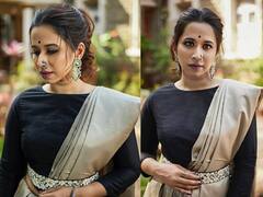 PHOTO: श्रेया बुगडेचं लेटेस्ट फोटोशूट; इंडो-वेस्टर्न साडीत दिसतेय कमाल!
