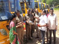 மாணவர்களின் பாதுகாப்பு முக்கியம்... 418 பள்ளி வாகனங்களில் ஆய்வு.. தகுதியில்லாத வாகனங்கள் நிராகரிப்பு..!