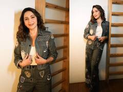 Madhuri Dixit : 'धकधक गर्ल' माधुरीच्या मनमोहक सौंदर्याची नेटकऱ्यांना भुरळ!