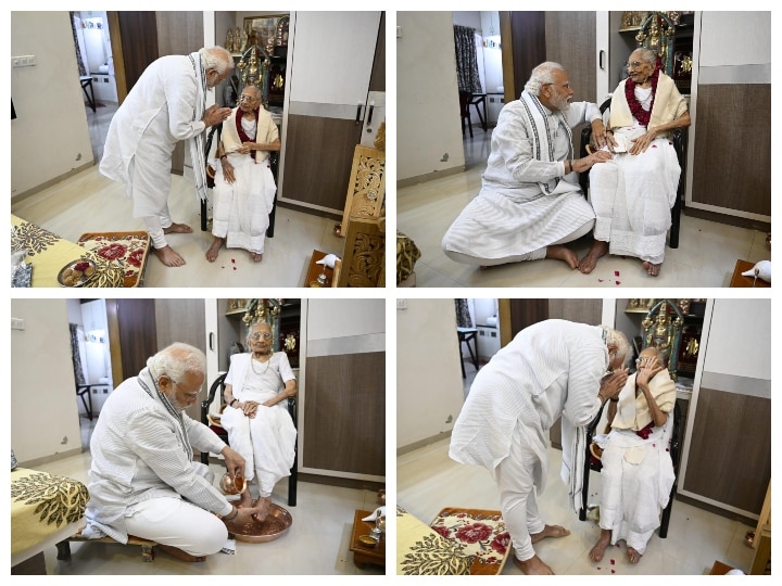 MaaThis Isnt A Mere Word PM Modi Visits Mother On Her Birthday | மா...இது  வெறும் வார்த்தை மட்டும் இல்ல...தாயின் பிறந்தநாளுக்கு பிரதமர் மோடி எழுதிய  உணர்வுபூர்வமான கடிதம்