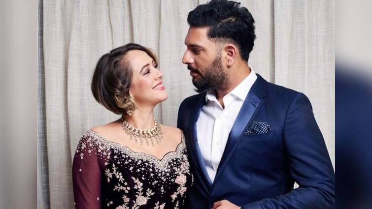 yuvraj singh and hazel keech reveal their baby boy's name and picture Yuvraj Singh: ফাদার্স ডে-তে প্রথমবার ছেলের ছবি প্রকাশ্যে আনলেন যুবরাজ সিংহ, জানিয়ে দিলেন নামও