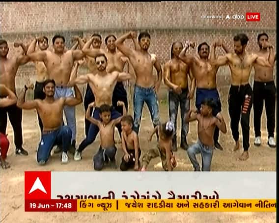 અમદાવાદઃ રથયાત્રાની રંગેચંગે તૈયારીઓ, કરતબ કરનારાઓની પ્રેક્ટિસ શરુ
