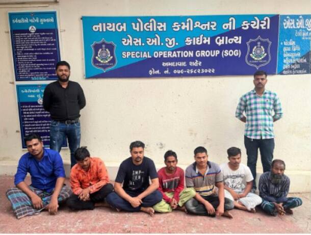 Seven Bangladeshis living illegally were arrested from Ahmedabad અમદાવાદમાંથી ગેરકાયદેસર રહેતા સાત બાંગ્લાદેશી ઝડપાયા