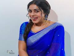 Actress Poorna: ஊதா.. ஊதா.. பூ நடிகை பூர்ணாவின் லேட்டஸ்ட் கிளிக்ஸ்