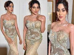 Nikki Tamboli Pics: निक्की तंबोली की सिल्वर गाउन में ये फोटो देख आपको भी होगी जलन, उनके स्टनिंग लुक पर फिदा न हो जाएं तो कहना
