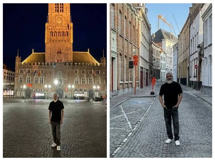 Actor Ajith Kumar is on tour in England Ajithkumar: ‛உண்மையாவே இது அவர்தானா...’ : அடுத்தடுத்து போட்டோஸ்... UK-ல் AK...!