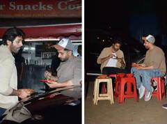 Kartik Aaryan Sunny Singh: સ્ટ્રીટ ફૂડનો આનંદ માણતા જોવા મળ્યા કાર્તિક આર્યન અને સની સિંહ, જુઓ તસવીરો