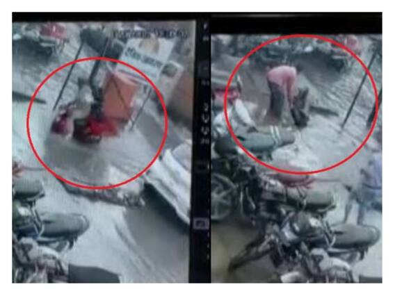 Aligarh: पत्नी सहित नाले में जा गिरा स्कूटी पर सवार पुलिसकर्मी, वीडियो वायरल Aligarh: पत्नी सहित नाले में जा गिरा स्कूटी पर सवार पुलिसकर्मी, वीडियो वायरल