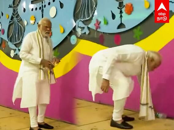 PM Modi Picks up Litter : புதிய சுரங்கபாதை திறப்பு.. குப்பைகளை அகற்றிய பிரதமர்.. வைரலாகும் வீடியோ