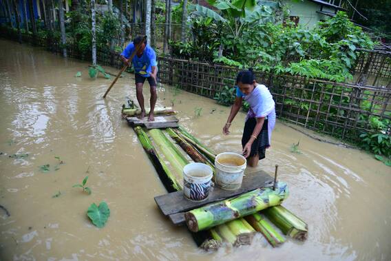 Assam Floods: Nature's Fury Leaves Lakhs Displaced, Over 5000 Villages Deluged | PICS