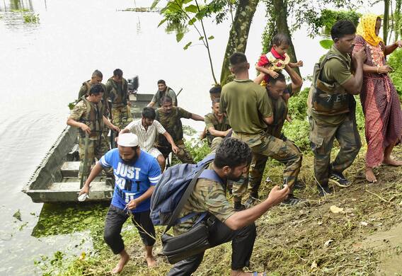 Assam Floods: Nature's Fury Leaves Lakhs Displaced, Over 5000 Villages Deluged | PICS