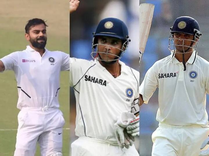 On This Day: When three India legends, Rahul Dravid, Sourav Ganguly and Virat Kohli made their Test debut ક્રિકેટના ઈતિહાસમાં આજનો દિવસ ગાંગુલી, દ્રવિડ અને કોહલી માટે છે ખાસ, જાણો ત્રણ દિગ્ગજોનું કનેક્શન