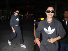Rashmika Mandanna Spotted: एयरपोर्ट पर रश्मिका मंदाना की क्यूट स्माइल देख ठहर गईं सबकी नजरें