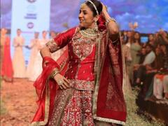 Shehnaaz Gill Photo: लाल जोड़े में बला की खूबसूरत लगीं शहनाज गिल, ब्राइडल लुक के साथ किया रैंप वॉक