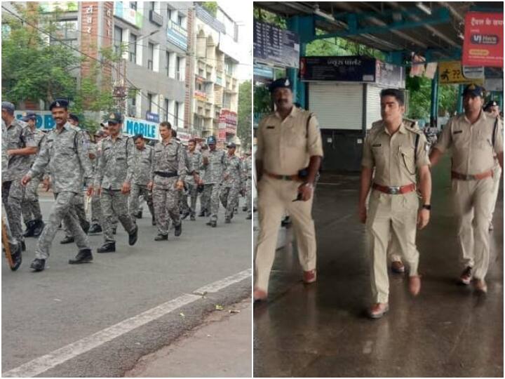 MP News Ujjain Police do Flag March being kept on sports grounds ANN Ujjain News: 'अग्निपथ' प्रदर्शन के विरोध को देखते हुए उज्जैन में पुलिस का फ्लैग मार्च, इन जगहों पर है पुलिस की नजर