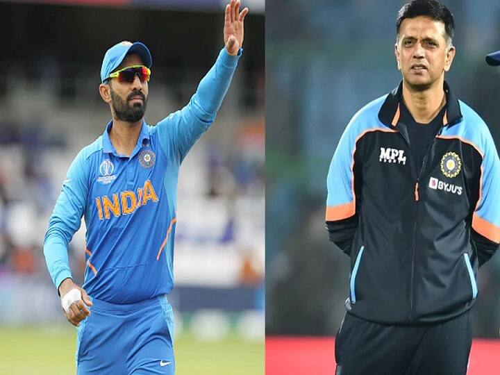 India coach Dravid reveals about picking Karthik for very specific skill அனைவருக்கும் திருப்தி.. உலகத் தரம்.!  தினேஷ் கார்த்திக்கை புகழ்ந்து தள்ளிய டிராவிட்!
