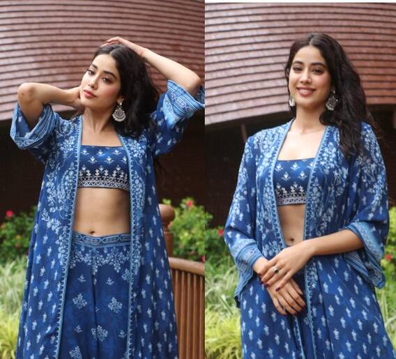 राजस्थानी सूटमध्ये जान्हवीचे दिलखेचक फोटो