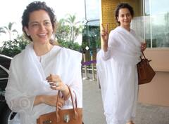 Kangana Ranaut Pics: एयरपोर्ट पर सिंपल लुक में दिखीं कंगना रनौत, फिर भी खूबसूरती और सादगी से जीता दिल