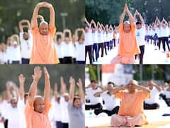 International Yoga Day पर सीएम योगी आदित्यनाथ का दिखा खास अंदाज, यहां देखें तस्वीरें