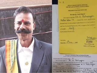 குடியரசுத் தலைவர் தேர்தலில் போட்டியிட  231-வது  வேட்புமனுவை தாக்கல் செய்தார் தேர்தல் மன்னன் பத்மராஜன்.