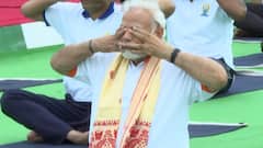 8th International Yoga Day: PM Modi performs 
