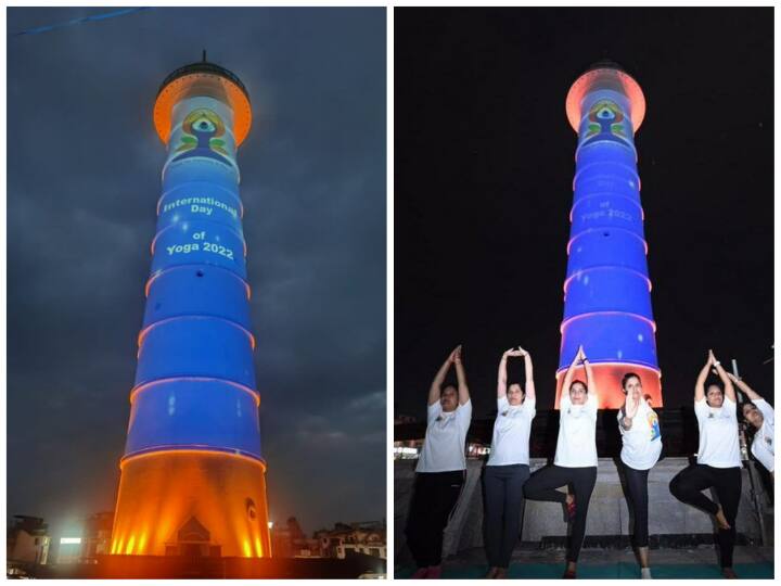 Yoga Message For Humanity At Dharhara Tower In Nepal International Yoga Day International Yoga 7658