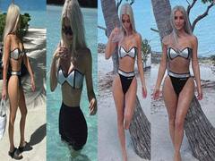 Kim Kardashian Pics: बिकिनी में किम कार्दशियन की फोटोज ने उड़ाए होश, समुद्र किनारे दे रहीं स्टनिंग पोज