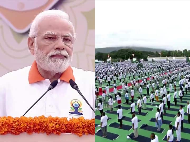 International Yoga day PM Modi in Mysore Palace Garden says about its importance International Yoga day: पीएम मोदी ने किया योग, बोले- ये जीवन का बना आधार, विश्व के हर कोने में इसकी गूंज