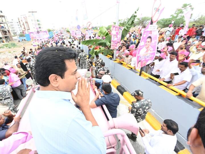KTR criticized Union Minister Kishan Reddy for obstructing the development of Hyderabad. kTR On Central Govt :  దమ్ముంటే నాపై కేసులు పెట్టు - కిషన్ రెడ్డికి కేటీఆర్ సవాల్