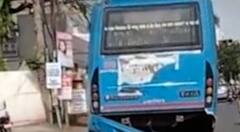 રાજકોટઃ સીટી બસોની હાલત કફોડી, ચાલુ બસે પાછળના ભાગનું બમ્પર તૂટ્યું