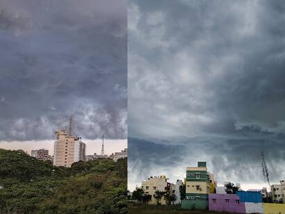 Thunderstorms, rain likely for two days in Chennai Chennai Rains: திடீரென சென்னையைச் சூழ்ந்த கருமேகங்கள்! சட்டென மாறிய வானிலை.. வெளுத்த மழை!!