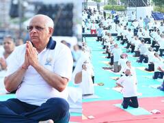 Yoga Day 2022 Celebration: गुजरात में मनाया गया अंतरराष्ट्रीय योग दिवस, सीएम भूपेंद्र पटेल ने की कार्यक्रम की अगुवाई