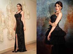 Nikki Tamboli Photos: ब्लैक थाई स्लिट ड्रेस में Nikki Tamboli ने मचाई तबाही, एक्ट्रेस का ग्लैम लुक हुआ वायरल