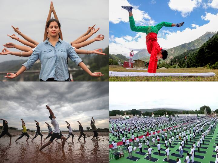 International Yoga Day: Fiji, New Zealand, Australia, America celebrated Yoga Day all over world International Yoga Day: न्यूजीलैंड-ऑस्ट्रेलिया से अमेरिका तक...भारतीय योग के रंग में रंगी दुनिया, ऐसे मनाया जा रहा 8वां विश्व योग दिवस