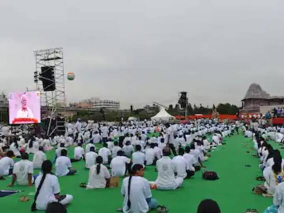 In Pics | International Yoga Day 2022 Celebrations In Hyderabad