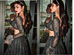 Mouni Roy Pics: ब्लैक लहंगे में मौनी रॉय ने दिखाया कातिलाना अंदाज, एक्ट्रेस की झलक देख फैंस ने थामा दिल