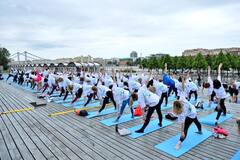 International Yoga Day 2022: স্পেন থেকে সৌদি আরব, বিশ্বজুড়ে পালিত যোগদিবস