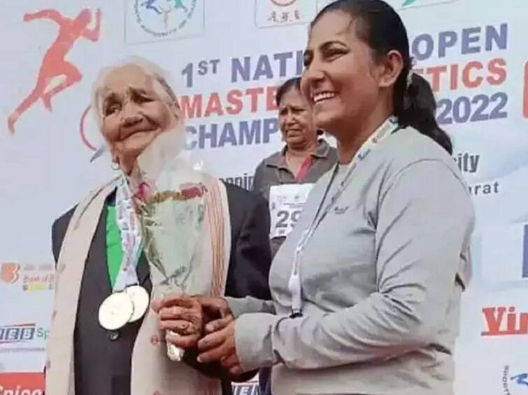 105-year-old 'Super Naani' sprints 100m, wins gold, sets new record: Watch 'Super Naani' wins gold : వయసు 105 ఏళ్లు కానీ పరుగు పందెంలో గోల్డ్ గెలిచేసింది ! ఈ సూపర్ బామ్మ ఎవరంటే ?