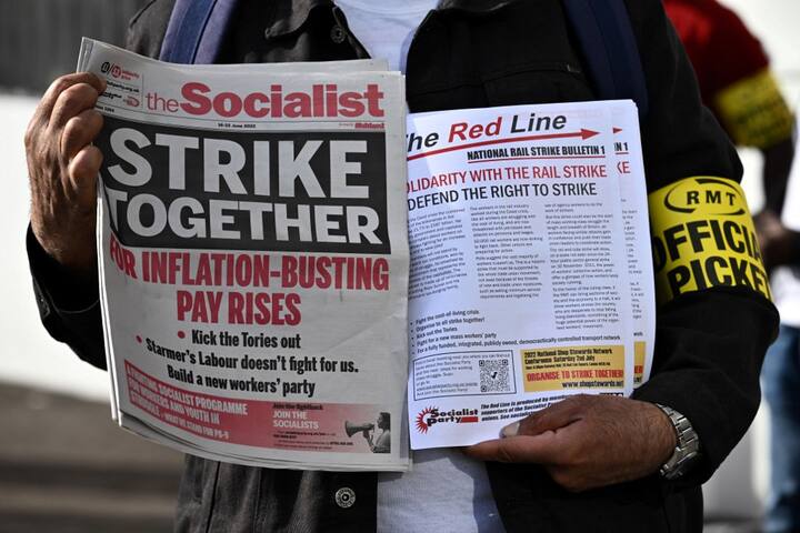 Meanwhile, The UK government has said it is giving additional support to millions of the poorest households, but above-inflation pay rises would damage the fundamentals of the economy.  (Image Source: AFP)