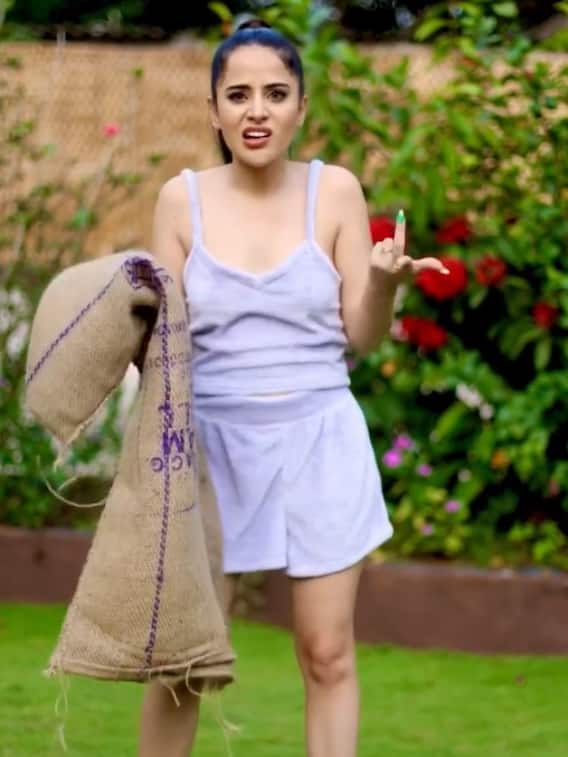 వీడియో: ఛీ ఖర్మ, గోనె సంచెనూ వదలని ఉర్ఫీ జావెద్