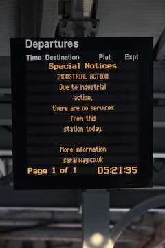 IN PICS | Deserted Stations, Clogged Roads: UK Rail Strike Causes Major Traffic Disruption