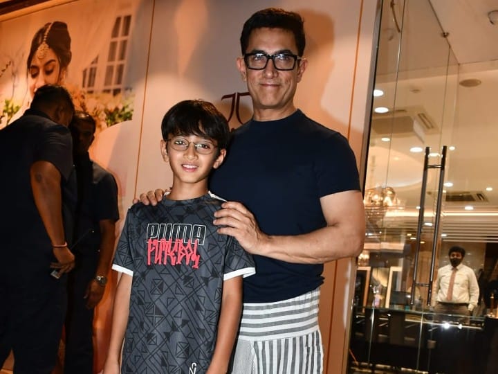 WATCH | Aamir Khan Enjoys Playing Football With Son Azad Khan In The Mumbai Rains