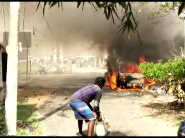 Tamil Nadu Fire broke out at a firecracker shop opposite the Dindigul Collector Office Tamil Nadu: डिंडिगुल में पटाखे की दुकान में लगी आग, एक की मौत