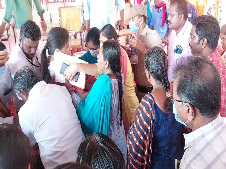 Thiruvarur: District Collector fainted at a government function மயங்கி விழுந்த மாவட்ட ஆட்சியர்....அரசு நிகழ்ச்சியில் பரபரப்பு...நடந்தது என்ன..?