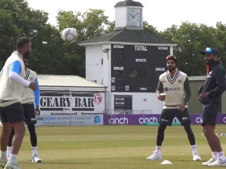 Team India First Practice Session for Test Match against England watch BCCI Video Watch: तीन महीने बाद टीम इंडिया ने किया लाल गेंद से अभ्यास, ऐसा रहा पहला दिन; देखें वीडियो