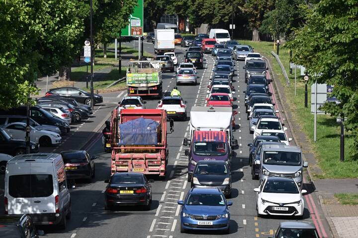 Passengers were warned not to travel all week, with two more days of strike action scheduled for Thursday and Saturday wreaking havoc to schedules. In London, cab firms reported a surge in demand, while main roads were packed with buses and cars, with cyclists weaving in between.  (Image Source: AFP)