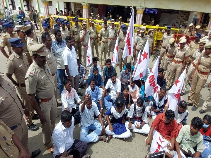 Agnipath Protest: அக்னிபத் திட்டத்திற்கு எதிர்ப்பு... தடையை மீறி ரயில் மறியல் போராட்டம்...திருவாரூரில் பரபரப்பு..!