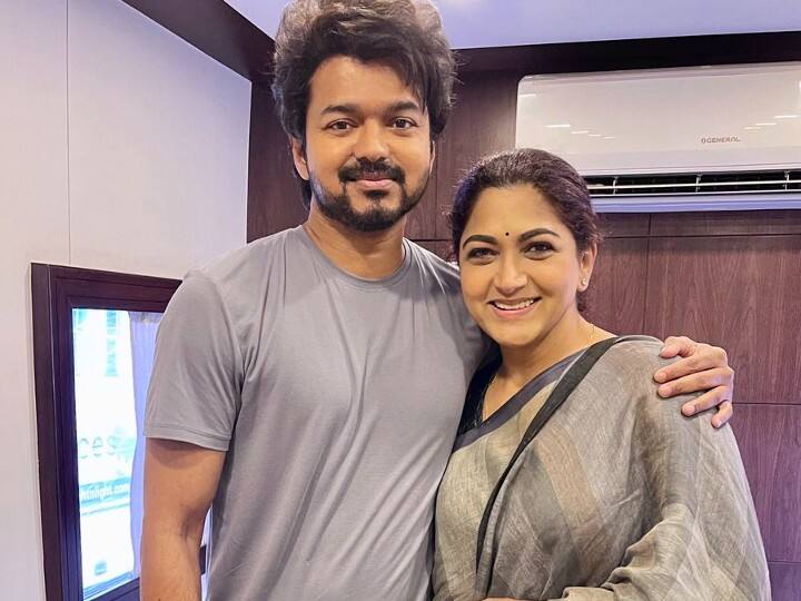 actress Kushboo convey birthday wishes to Vijay via twitter Actor Vijay Birthday: 'என் தம்பி விஜய்க்கு...' : குஷ்பு அனுப்பிய க்யூட்டான வாழ்த்து..