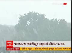 જામનગર: જામજોધપુર શહેર અને ગ્રામ્ય પંથકમાં ધોધમાર વરસાદ